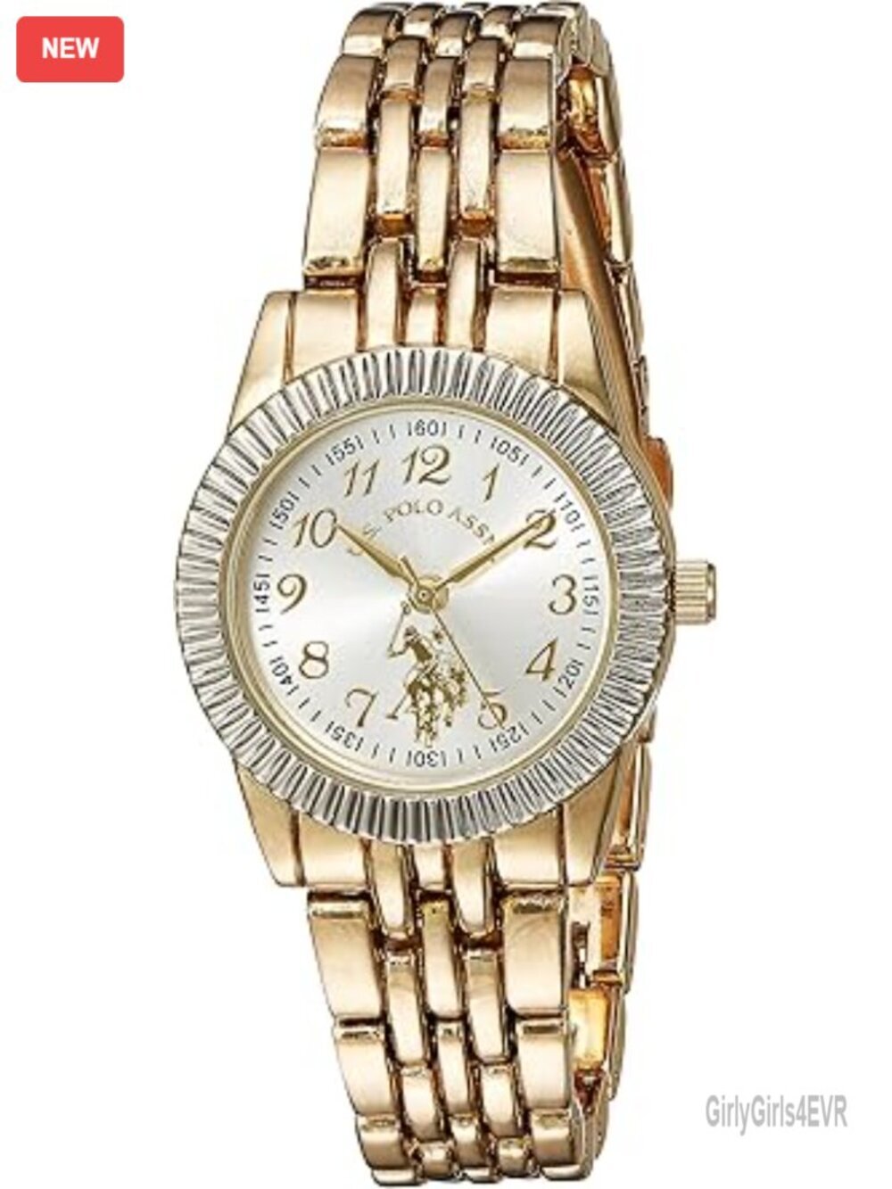26mm Gold Bracelet Watch with Quartz Movement